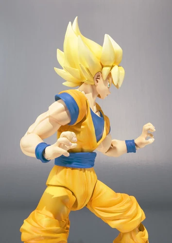 Оригинальная фигурка BANDAI Tamashii NACES S. H. Figuarts(SHF)-супер сайян Сон Гоку из "Dragon Ball Z"