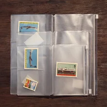 Карманное наполнение на молнии для дневника, сумка на молнии из ПВХ, прозрачный запасной пакет для кожаного дневника, многоразовый блокнот для путешественников, А5