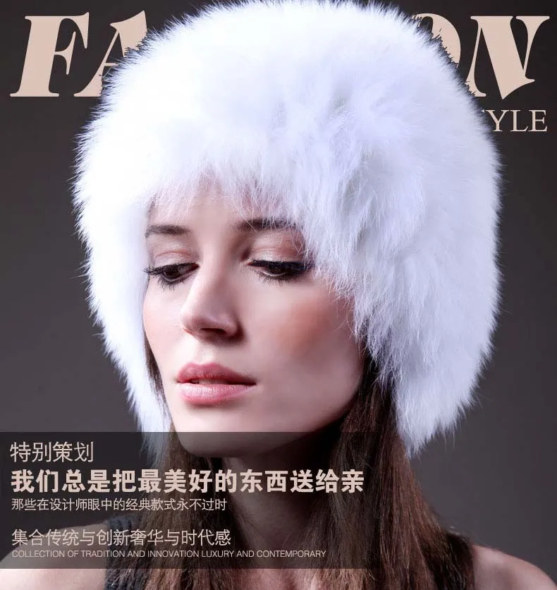 Натуральная WHITE FOX Мех животных Кепки, Silver Fox Мех животных Кепки, лиса Мех животных шляпа, натуральный Мех животных su-14003