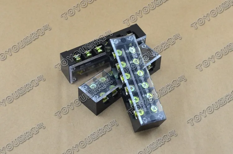 TBC-606 6Pin 60A 660V фиксированные клеммные блоки с барьером