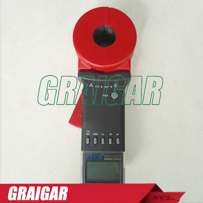 

ETCR2100+ Clamp on Ground Resistance Tester Clamp Earth Resistance Tester
