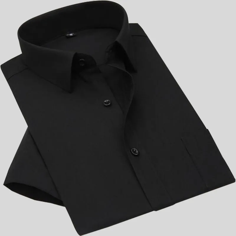 VISADA JAUNA, мужская рубашка,, короткий рукав, хлопок, Camicia Uomo, летняя, повседневная, облегающая, мужская рубашка, платье, большой размер, S-5XL, N970