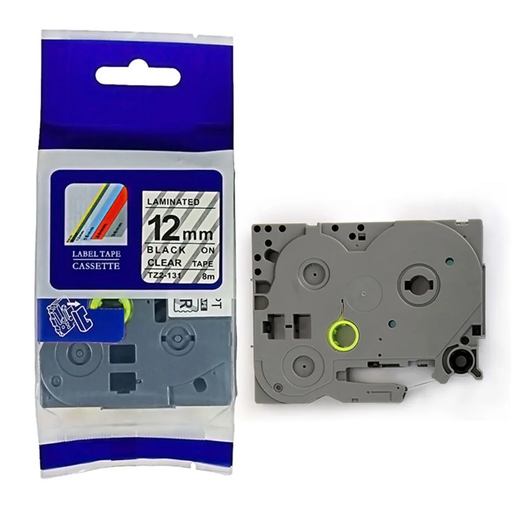 Совместимость tze-131 TZ-131 tze131 TZe 131 черный на Clear TZ Ленточные Стикеры для брата PTouch принтер этикеток