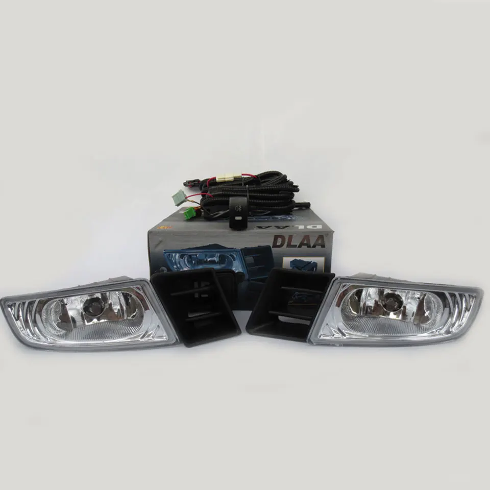 Для Honda Civic 4D 2006-2008 Комплект противотуманных фар с проводами и кнопкой(DLAA HD159