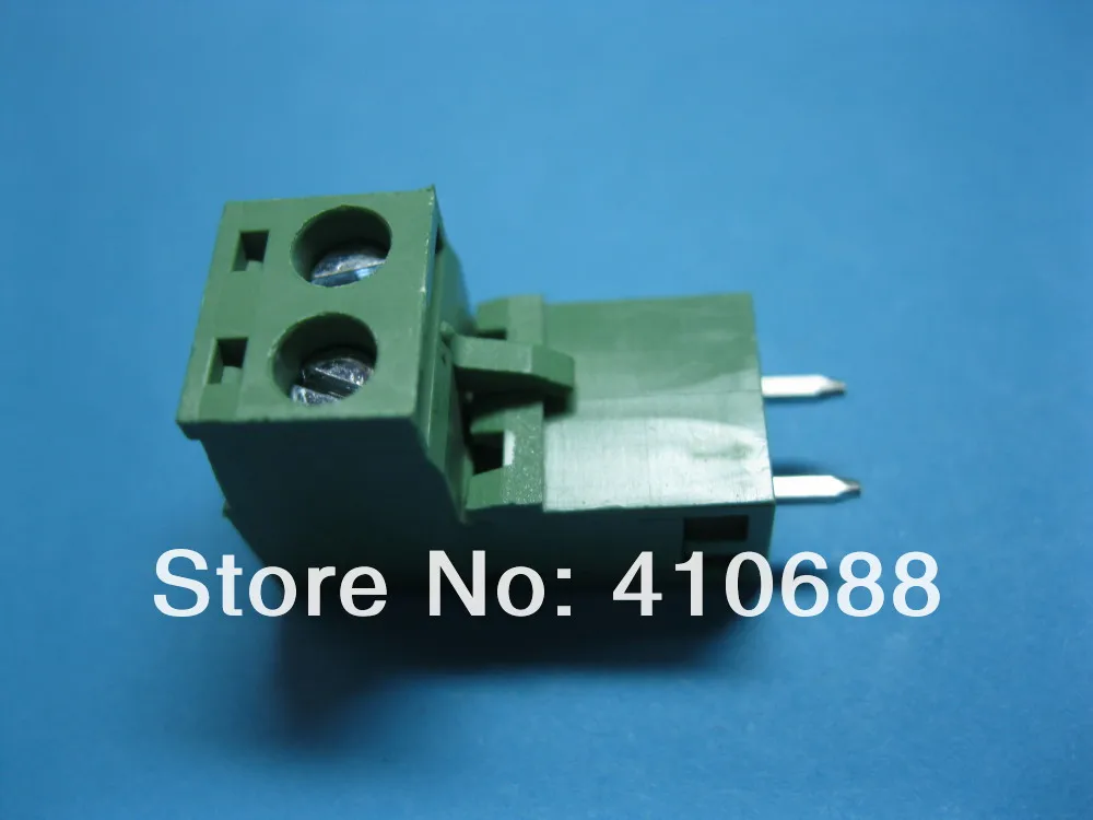 50 шт. 2way/pin шаг 5,08 мм винтовой клеммный блок соединитель подключаемый тип зеленый 2EDCK-2EDCV-5.08