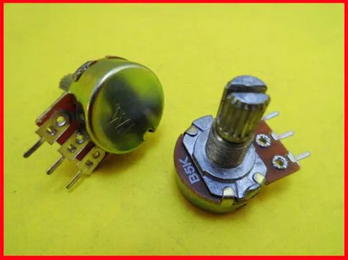 

Free Shipping!!! 2pcs Adjustable potentiometer / 3 feet amplifier / B5K-15MM shaft volume knob /Electronic Component