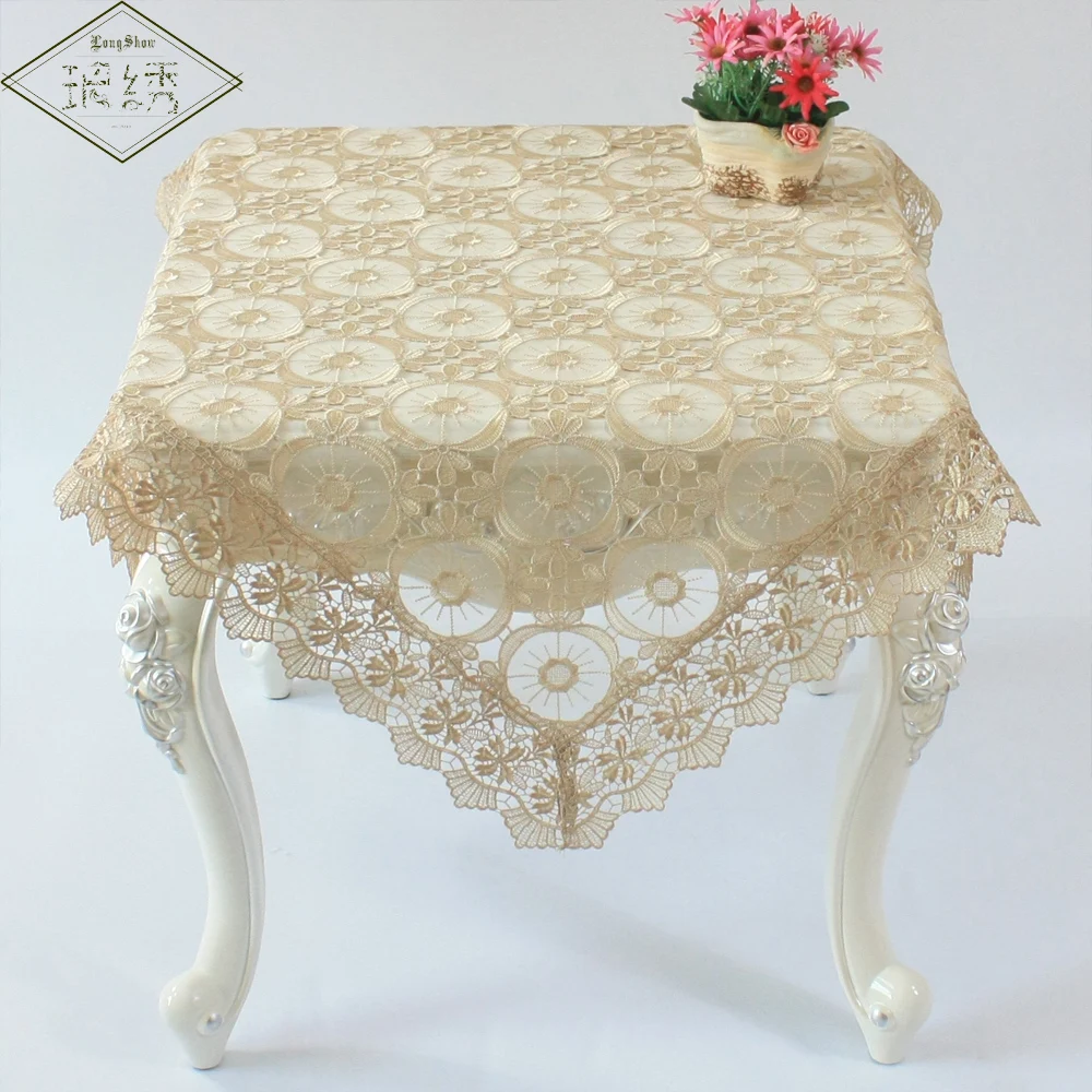 Online Buy Wholesale lace overlay tablecloth from China lace overlay