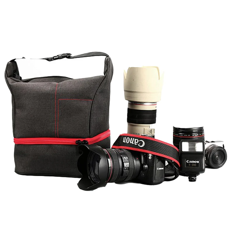 Sling Shoulder Cross Camera Bags Orange Digital Camera Case Sling Soft