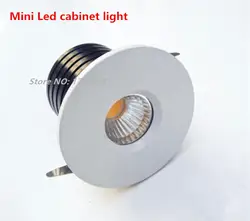 30 шт. 1 Вт/3 Вт dimmable мини-Кабинет прожектор с драйвером Дисплей Встраиваемые теплый белый/ холодный белый AC 85-265 В