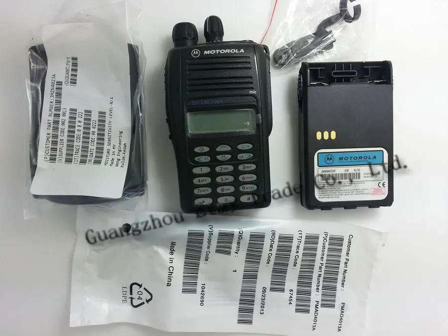 128 Каналы Motorola GP338 Плюс/PRO7150 Elite mini Walkie Talkie с клавиатурой кнопка аварийного