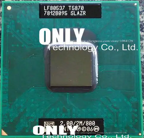 

Free shipping Laptop CPU T5870 SLAZR 2.0GHz 2MB Dual Core Notebook processors Laptop CPU New&Original