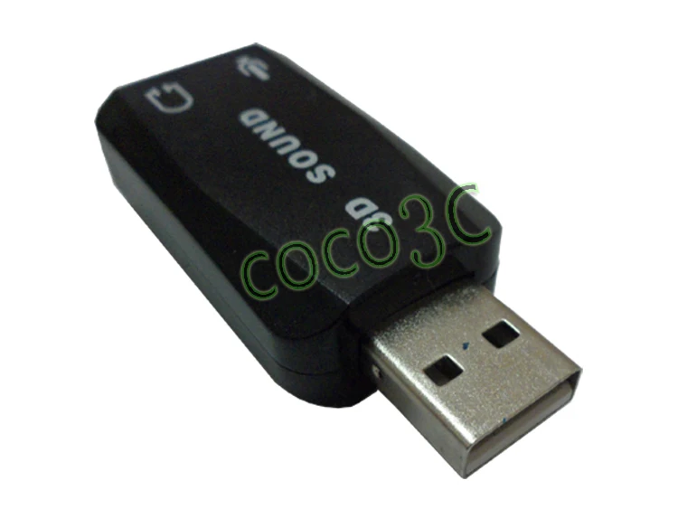 USB цифровой 2,0 в 3D Аудио USB Звуковой адаптер карта Виртуальный динамик 5,1 канал 3D Аудио карта адаптер