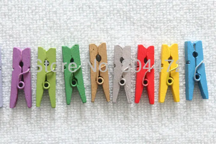 Мини-прищепки 25 мм, деревянные Мини прищепки, цветные прищепки ", декоративные прищепки, Ускоренная, свадьба, день матери