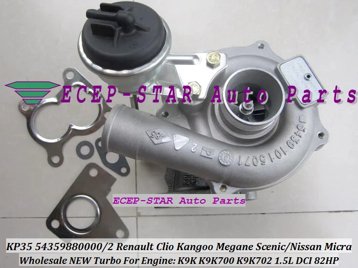 KP35 54359880000 54359880002 Turbocharger For Renault Clio Kangoo Megane Scenic NISSAN Micra 1.5L DCI K9K K9K700 K9K702 82HP