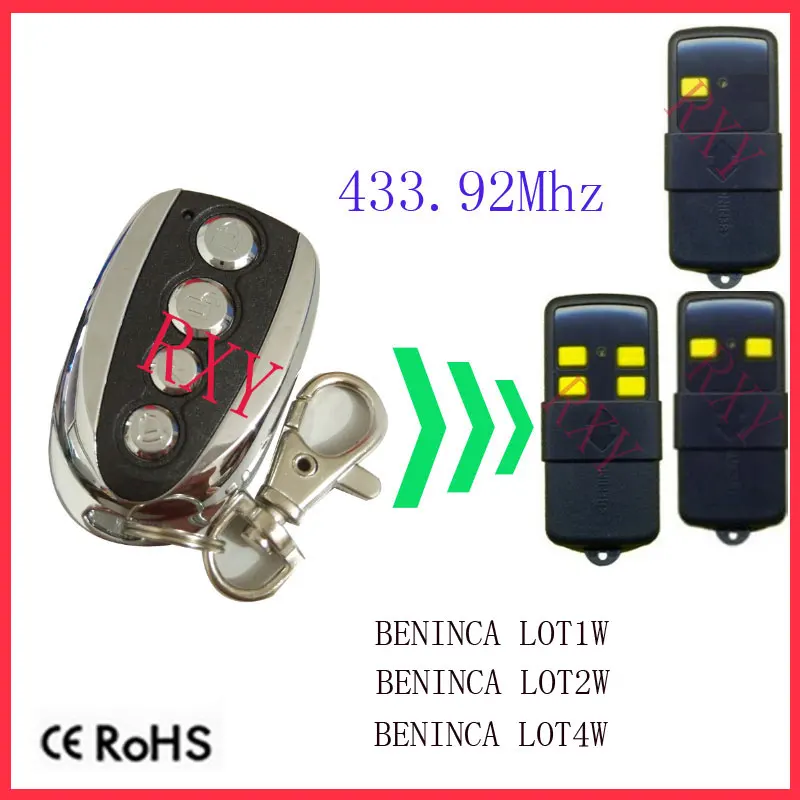 Дубликатор с BENINCA LOT1W, BENINCA LOT2W, BENINCA LOT4W 433,92 мГц двери гаража ворота