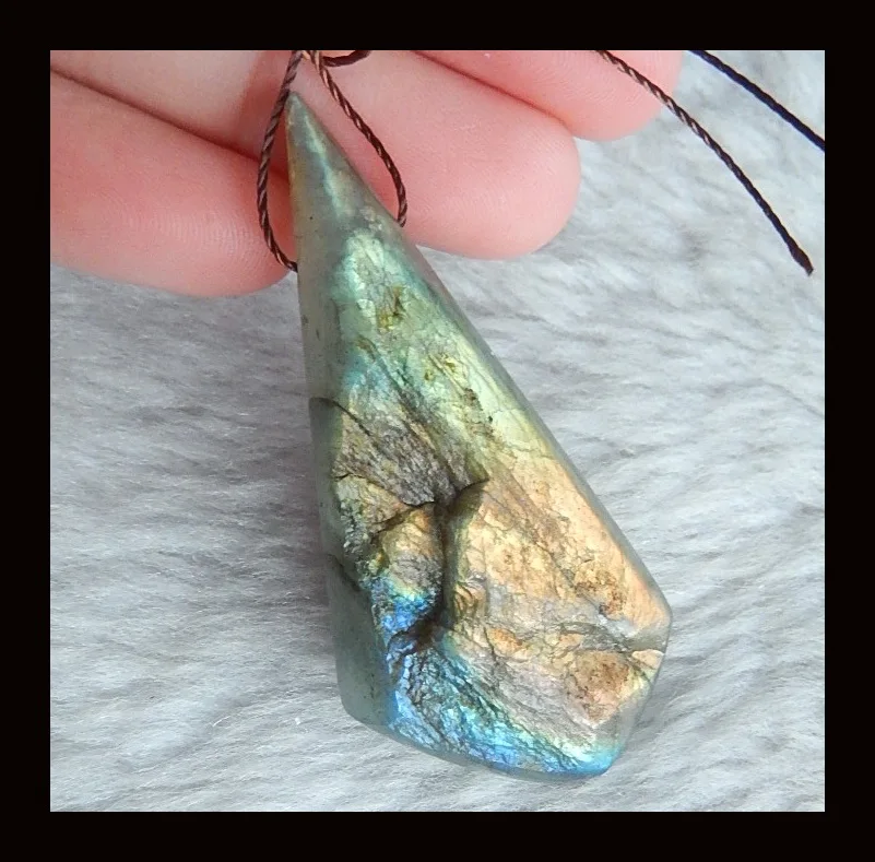 

Birthday present,Gemstone Ocean Jasper Teardrop Pendant Bead,Fashion Jewelry,28x20x6mm,4.9g