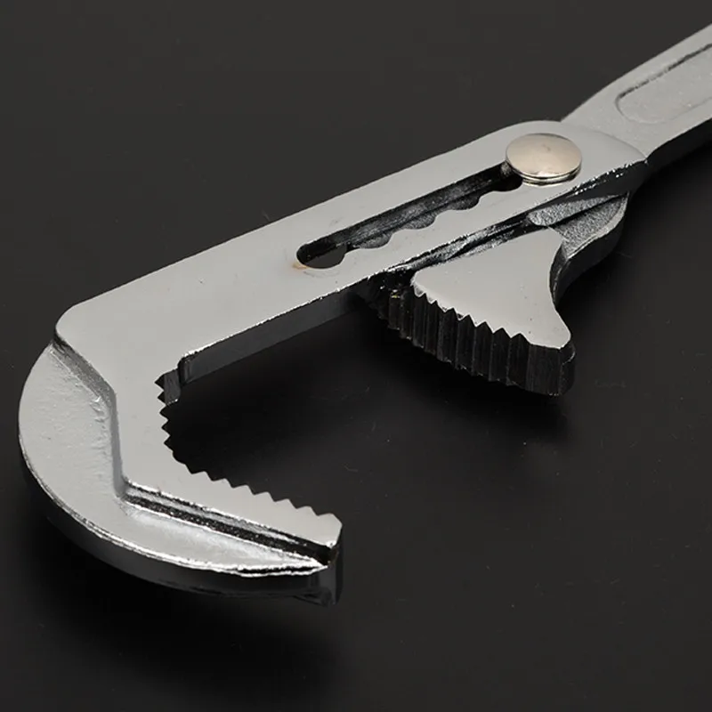 Universal Wrench Adjustable Quick Snap And Grip Wrench Maximum Opening 65mm Chrome Vanadium Steel Torque Spanner Hand Tool apex tool group ac28vs 8 inch chrome adjustable wrench