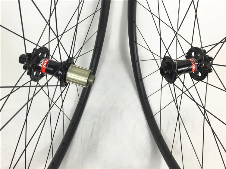 Hookless колеса для горного велосипеда 29er(700C), Farsports углеродный велосипед колесная 27 мм x 23 мм в 28 H Матовый UD с втулки Novatec