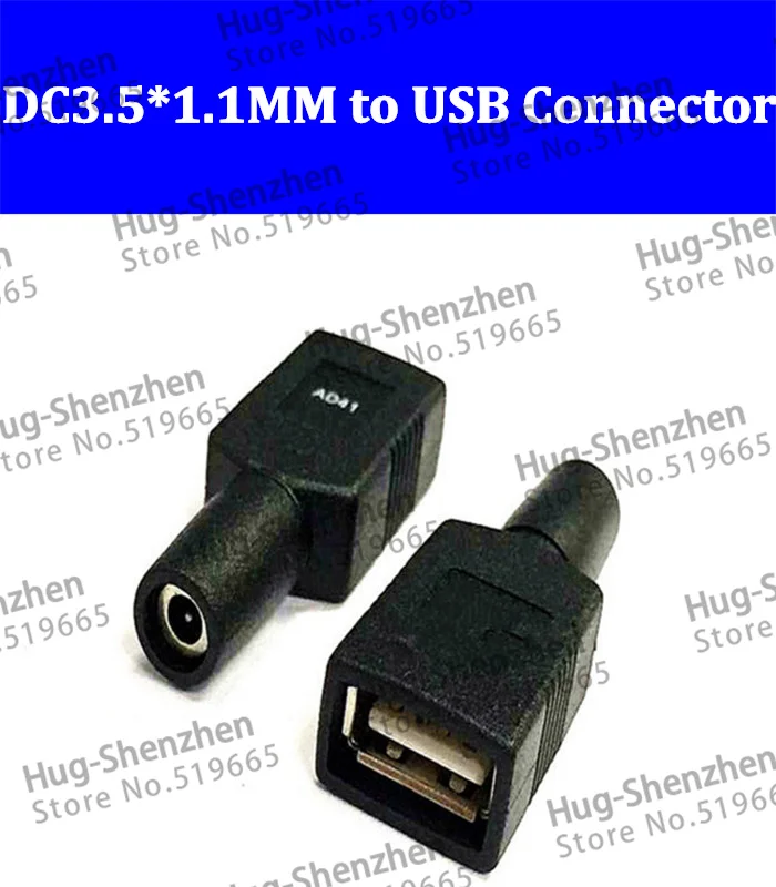 High quality DC3.5*1.1mm female to USB female power adapter connnector