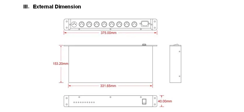 Дистрибьютор DMX сигнала; 6 канала DMX512 выходной сигнал; AC100-240V вход