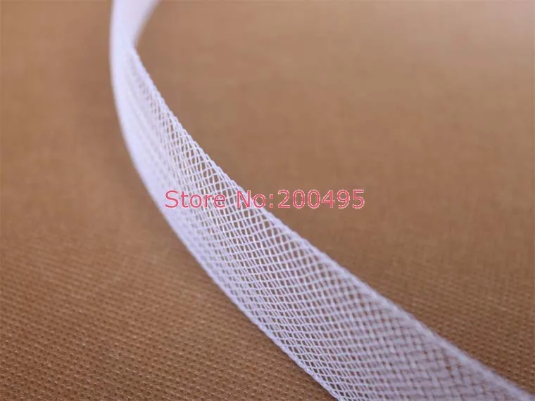 [IuBuFiGo] 3,"(8,0 см) плоские жесткие простые ящики Кринолины из конского волоса оплетка для платья сделать 100 ярдов/лот#2 цвета