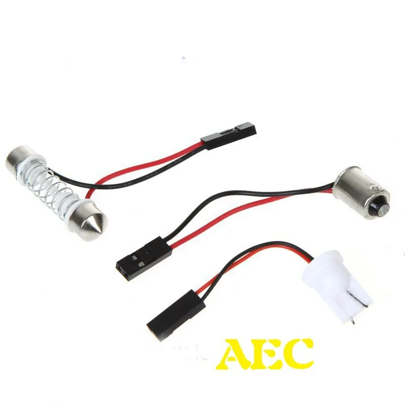 100x гирлянда Панель света 24 SMD 1210 24smd 3528 водить Авто салона крыши Чтение свет с T10 гирлянда 2 адаптеры DC 12 В