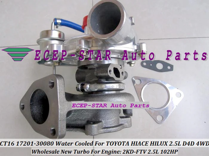 -CT16 17201-30080 1720130080 Turbocharger Turbo For Toyota Hiace Hilux 2.5L D4D 4WD 2KD-FTV 102HP (1)
