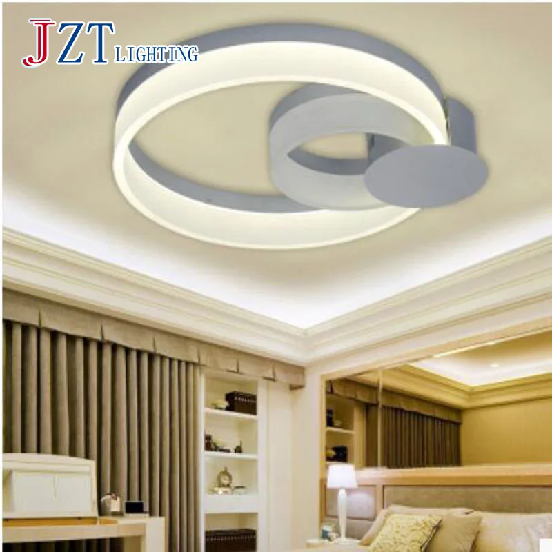 T 2 Ring Acrylic Simple Ceiling Lights 48w Sweety Creative