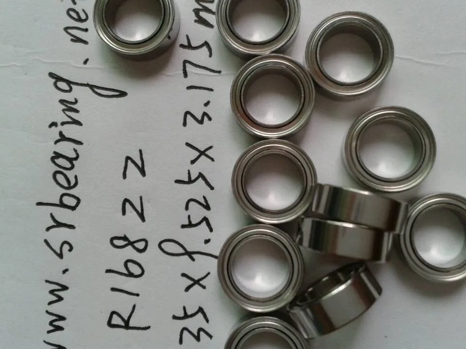 100 шт. высокое качество R168ZZ экранированный подшипник серии дюйма 1/4 x3/8x1/8 дюймов 6,35x9,525x3,175 мм миниатюрный шариковый подшипник