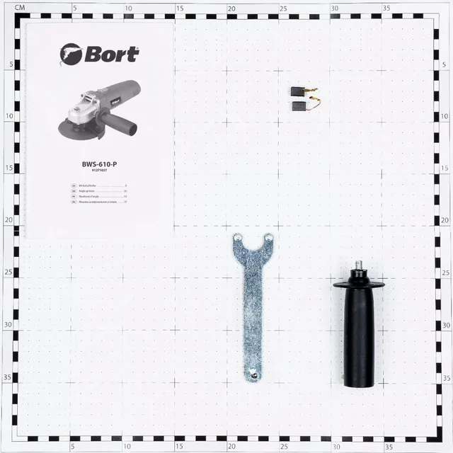 Машина шлифовальная угловая Bort BWS-610-P (Мощность 600 Вт, Диск 115 мм, компактный и удобный инструмент для резки и шлифовки)