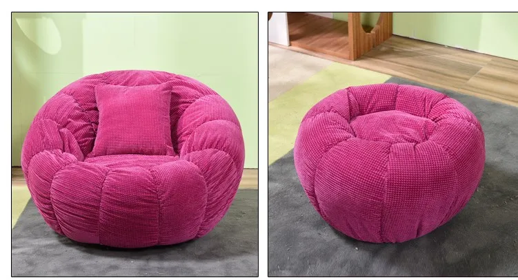 type2 pink SOLO прочная Милая Тыква Форма один место диван с педалью и подушкой, Изысканный детский диван-кровать деревенский стиль диван набор - Цвет: type2 pink