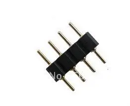 RGB светодиодный разъем 4pin адаптер черный 1000 шт
