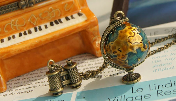 ADOLPH ювелирные изделия RN-025 модные ювелирные изделия для женщин индивидуальность винтажный миниатюрный телескоп Глобальный Путешествия