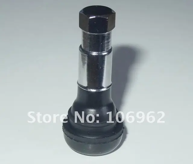 Wholesale - 100 pcs/lot TR413C Chromed sleeve tire (tyre) valves snap-in tubeless valves (natural rubber) for passenger cars
