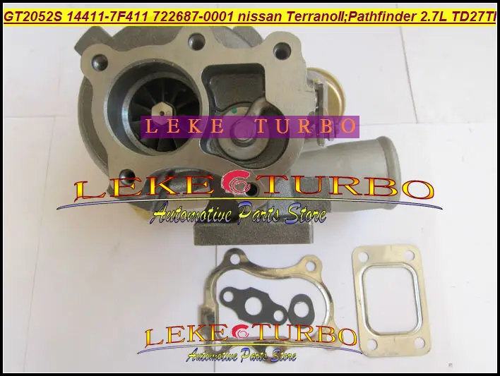 GT2052S 14411-7F411 722687-5001S 722687 turbo Nissan Terrano II 2001 Pathfinder 2.7L 01-05 TD27TI Turbocharger (1)
