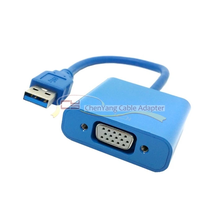 CY VGA внешняя видеокарта дисплей к USB 3,0 кабель адаптер для Win 7 8 XP