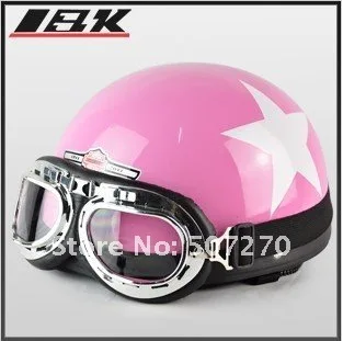 C03 ABS Half Face Bol Vespa Motorcycle Pink White Star Helmet Motorbike C03 ABS Half Face Bol Vespa Motorcycle Pink White Star Helmet Motorbike