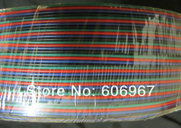 RGB прокладка 4pin провода удлинитель 100 м/лот AWG22 RGB кабель удлинитель провода для светодиодный полосы света