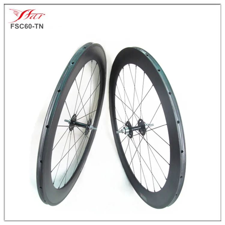 High Profile carbon track bike 700C 60mm deep tubular carbon fixed gear