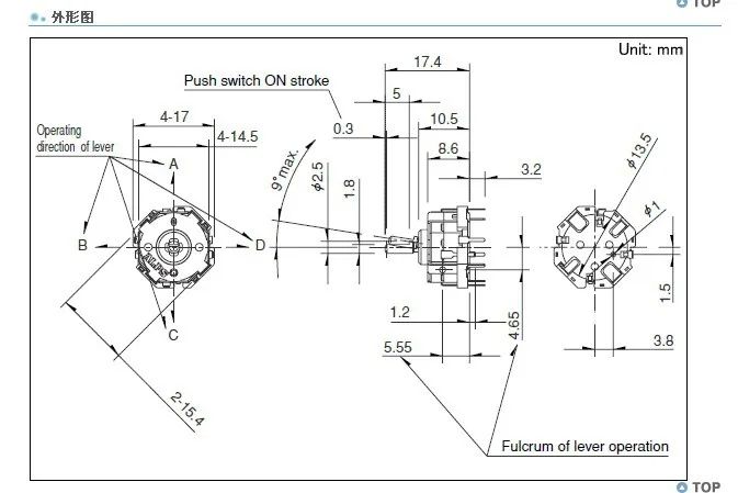 High Quality alps rotary switch