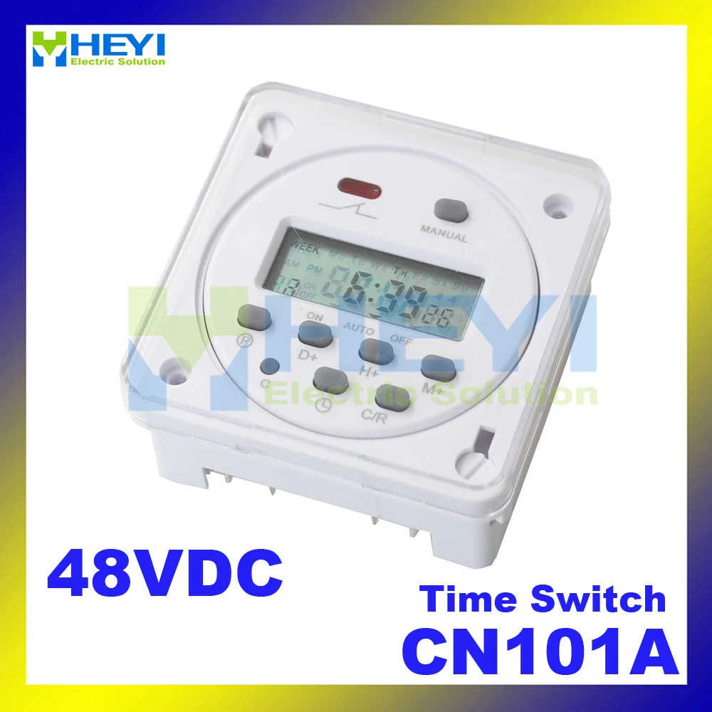

Mini Weekly Programmable Digital TIME SWITCH Relay CN101A 48VDC Microcomputer Time Switch Timer Controller with protection box