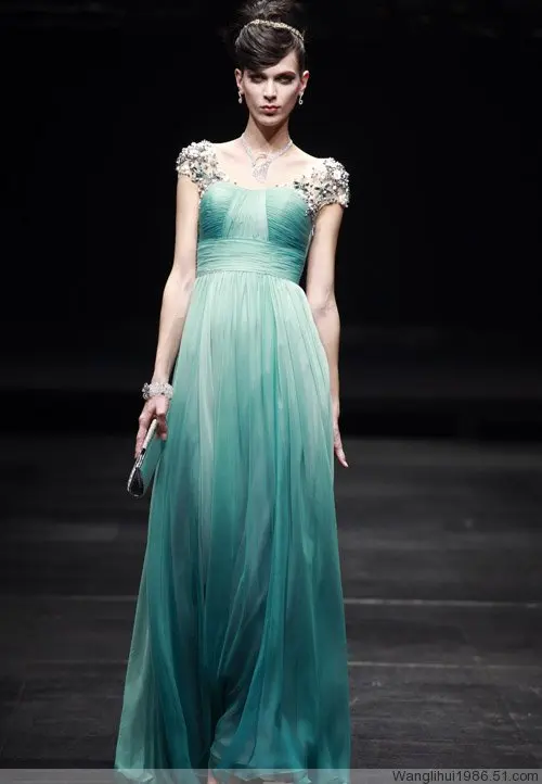 Зеленый vestidos formales Элегантное Длинное Свадебное платье подружки невесты с кристаллами