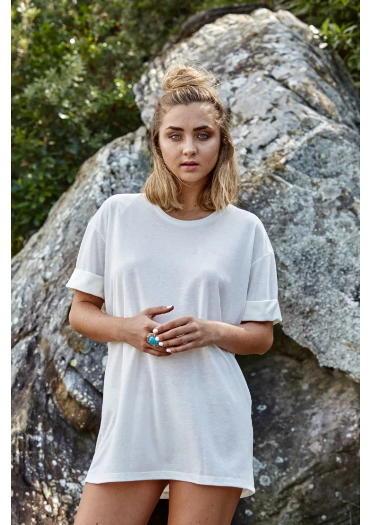 Европейский летний стиль женщины футболку с коротким рукавом о шеи твердые S-XL