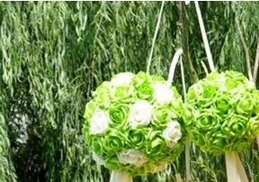 Горячая Распродажа!(30 см/1") Симпатичные целующиеся шары пена искусственный висящий цветочный шар Свадебные украшения много цветов