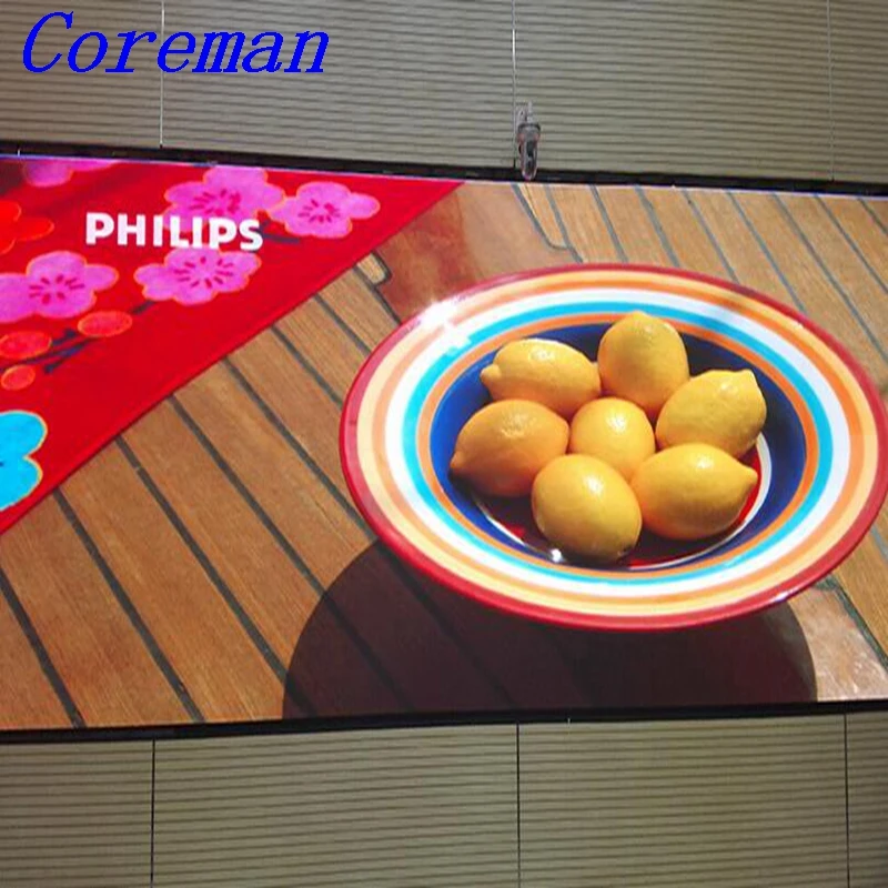 Coreman P4 Крытый rgb smd3in1cabinet LED Панель тонкий 512x512 мм HUB75 кабинет p2.5 P3 p4 p5 p6 P8 интерфейс