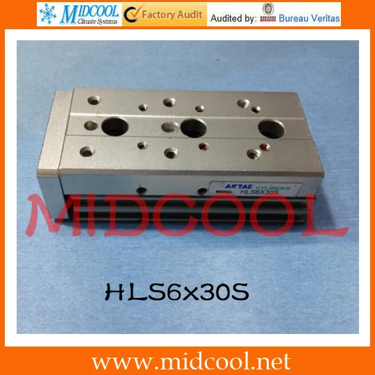Оригинальный Airtac компактный Презентация цилиндр (подшипник) серии HLS HLS6x30S