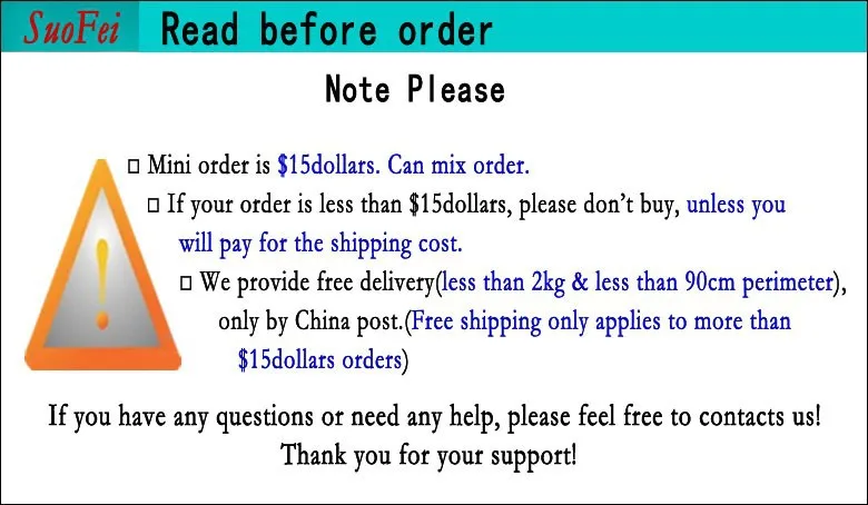 2Read before order