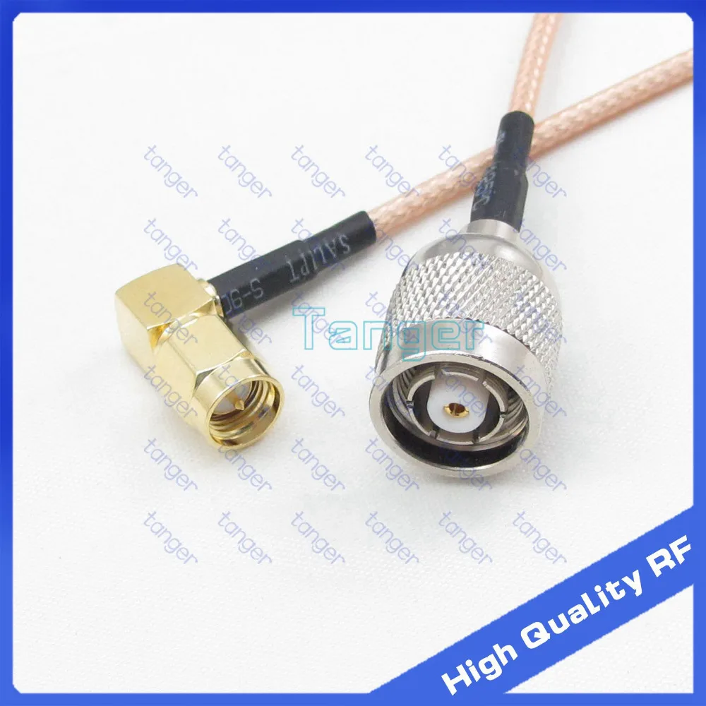 

6inch RP-TNC male to SMA male right angle with RG-316 RF Coaxial Pigtail Jumper cable 6" 15cm Tanger High Quality RF cables