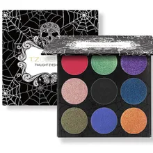Discountehe бренд 9 Цвета тени для век Палитры Матовая Алмазный Блеск сорвала Тени для век в одном Палитры Румяна Макияж Набор для Красота