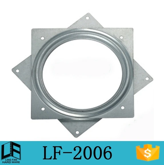 heavy duty bearing swivel plate, metal chrome swivel chair base, 6 inch